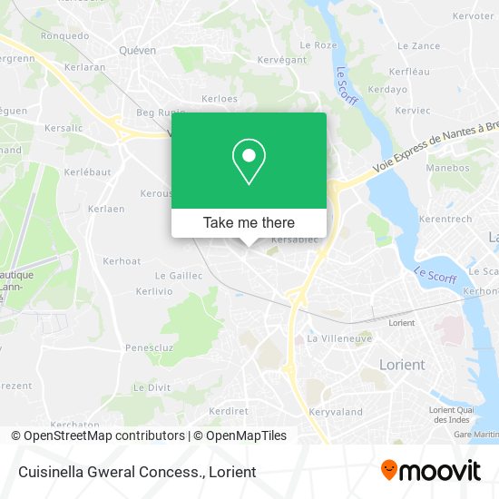 Cuisinella Gweral Concess. map
