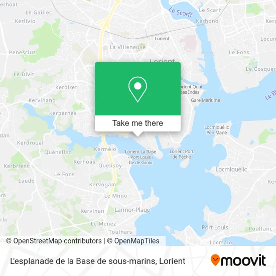 L'esplanade de la Base de sous-marins map