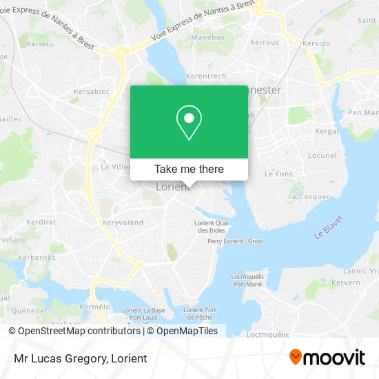 Mr Lucas Gregory map