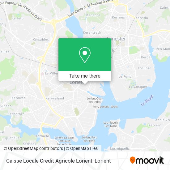 Caisse Locale Credit Agricole Lorient map