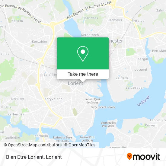Bien Etre Lorient map