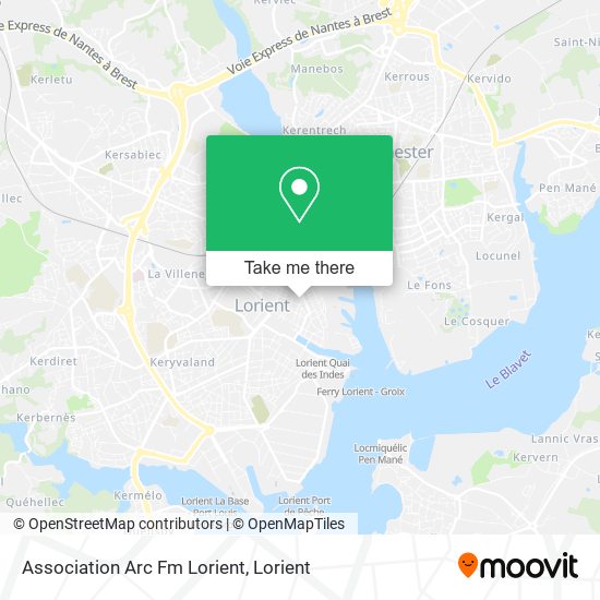 Association Arc Fm Lorient map