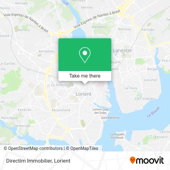 Directim Immobilier map