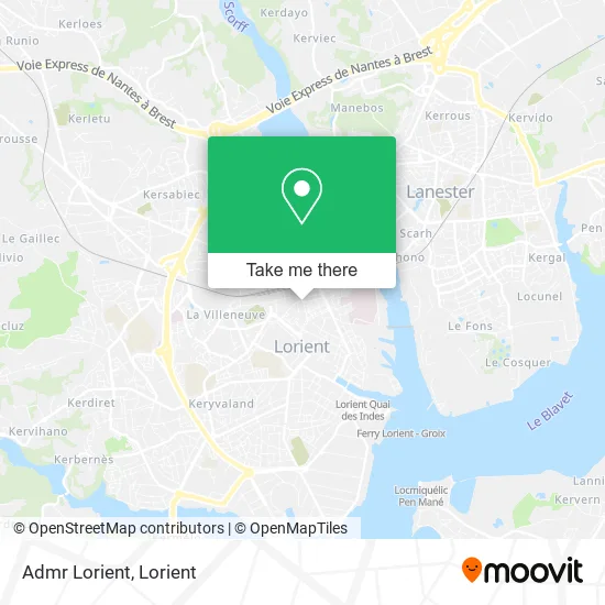 Admr Lorient map