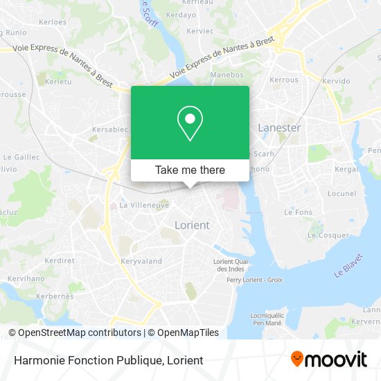 Harmonie Fonction Publique map