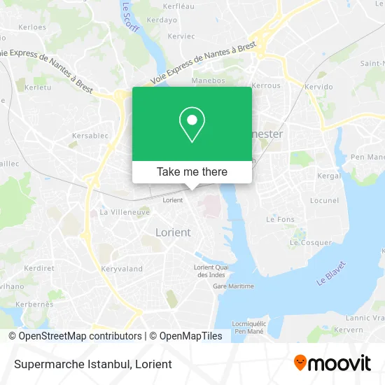 Supermarche Istanbul map