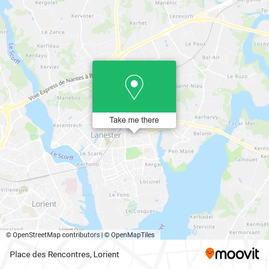 Place des Rencontres map