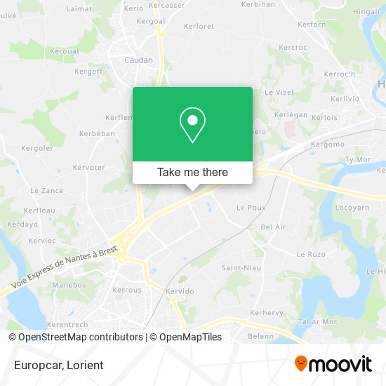 Europcar map