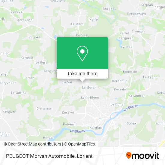 PEUGEOT Morvan Automobile map