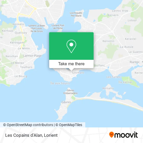 Les Copains d'Alan map