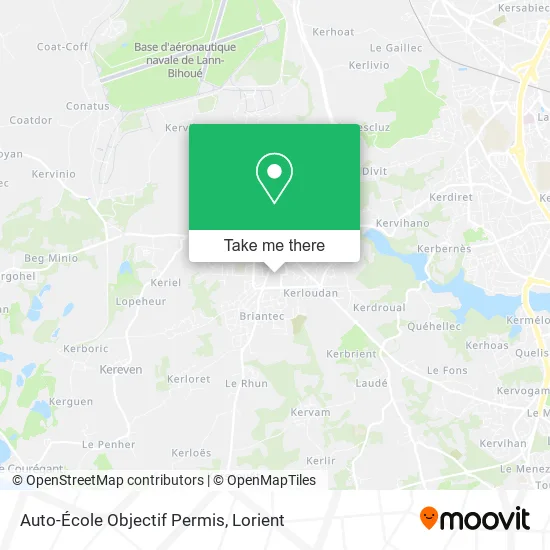 Auto-École Objectif Permis map