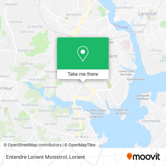 Entendre Lorient Monistrol map