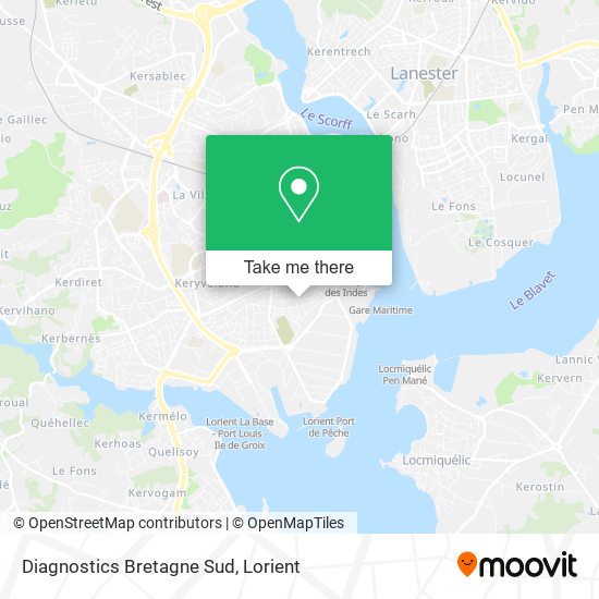 Diagnostics Bretagne Sud map