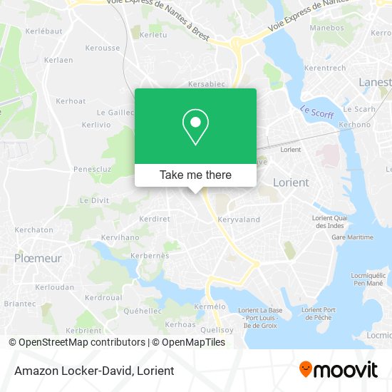 Mapa Amazon Locker-David