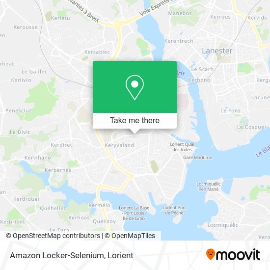 Amazon Locker-Selenium map