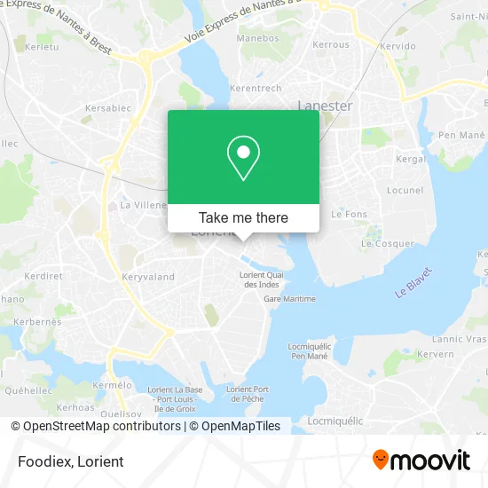 Foodiex map