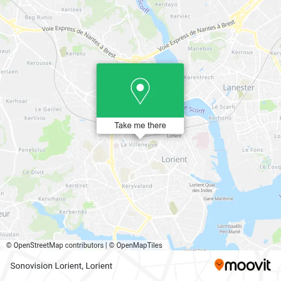 Sonovision Lorient map