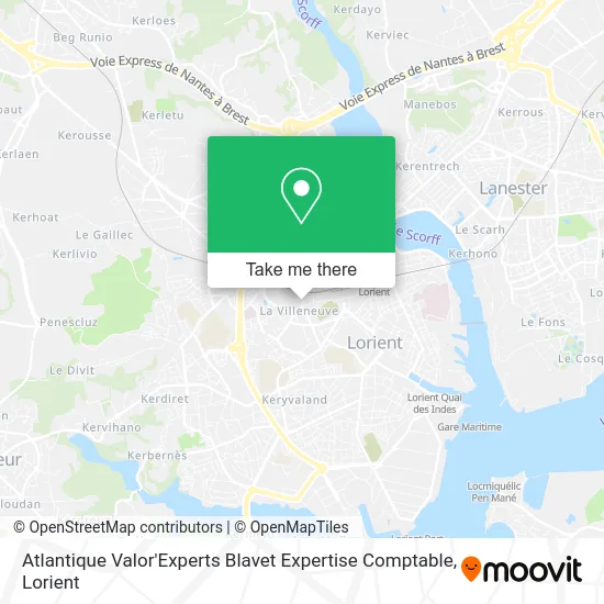 Atlantique Valor'Experts Blavet Expertise Comptable map