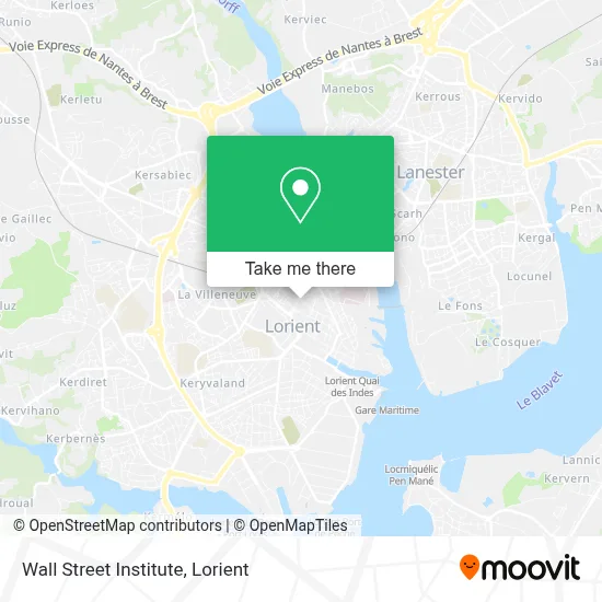 Wall Street Institute map