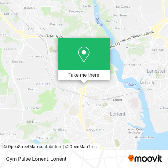 Gym Pulse Lorient map