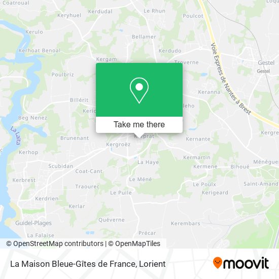 La Maison Bleue-Gîtes de France map