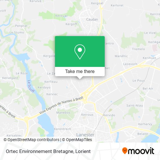 Ortec Environnement Bretagne map
