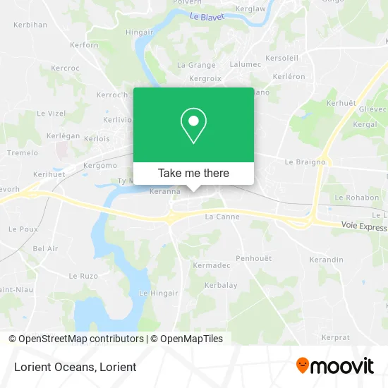 Lorient Oceans map