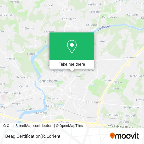 Beag Certification map