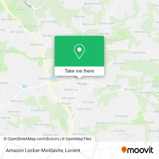 Mapa Amazon Locker-Moldavite