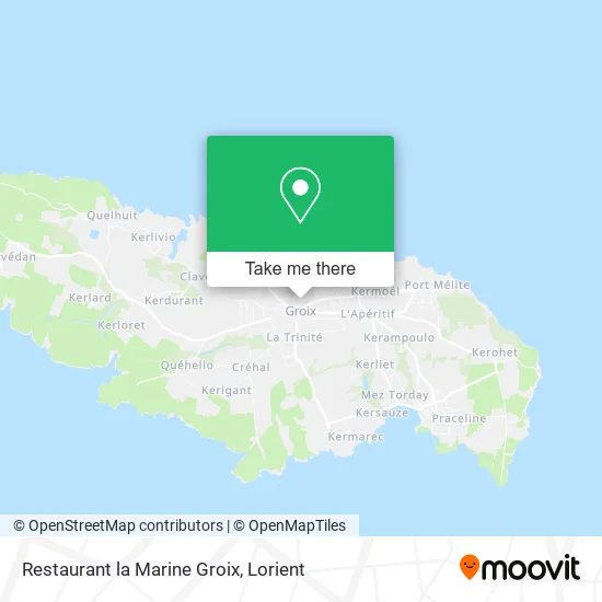 Restaurant la Marine Groix map