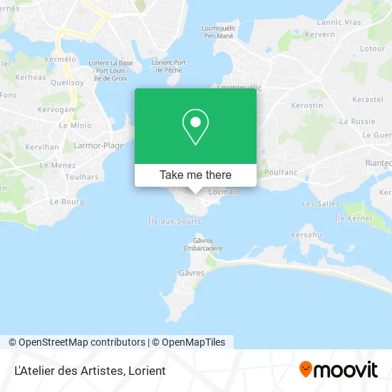 L'Atelier des Artistes map