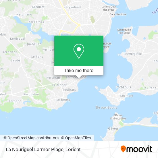 La Nouriguel Larmor Plage map