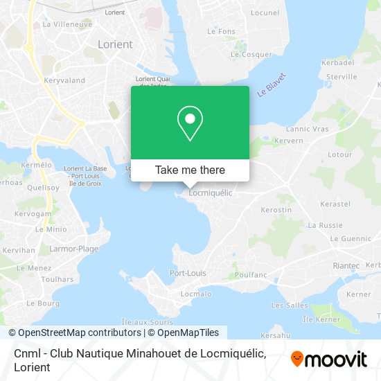 Cnml - Club Nautique Minahouet de Locmiquélic map