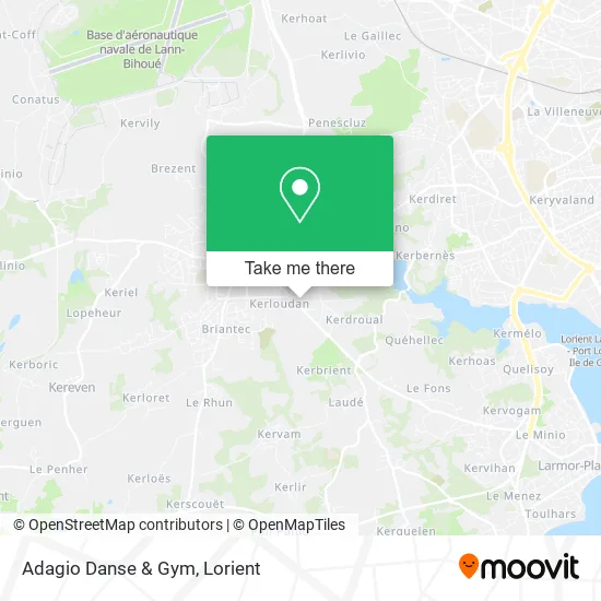 Adagio Danse & Gym map