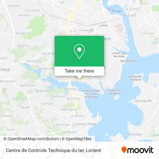 Centre de Controle Technique du ter map