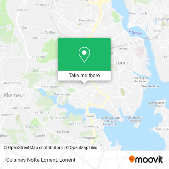 Cuisines Nolte Lorient map