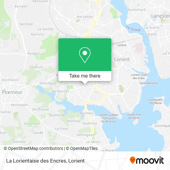 La Lorientaise des Encres map