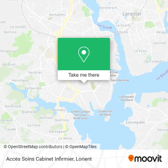 Accès Soins Cabinet Infirmier map