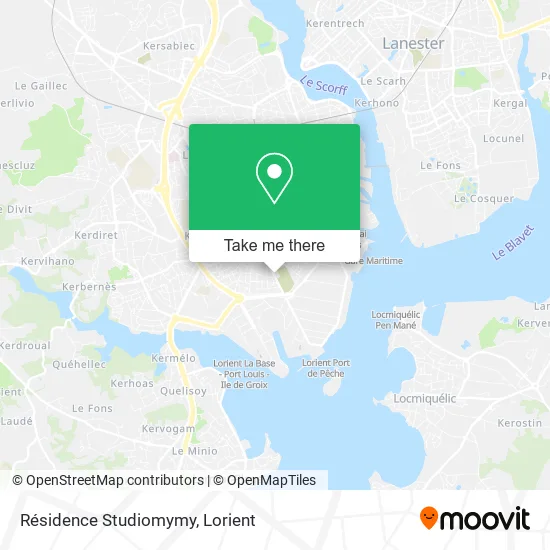 Résidence Studiomymy map