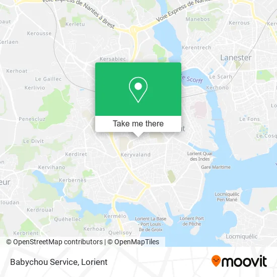 Babychou Service map