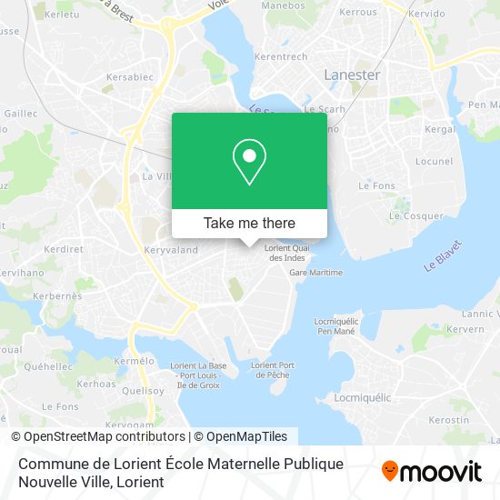 Commune de Lorient École Maternelle Publique Nouvelle Ville map
