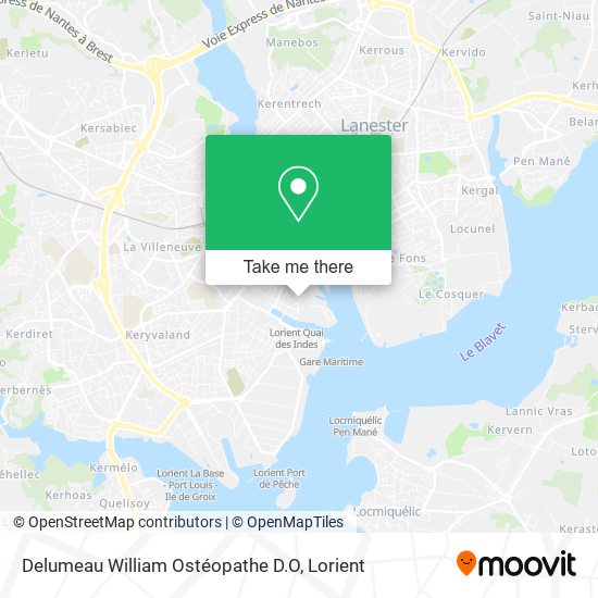 Delumeau William Ostéopathe D.O map