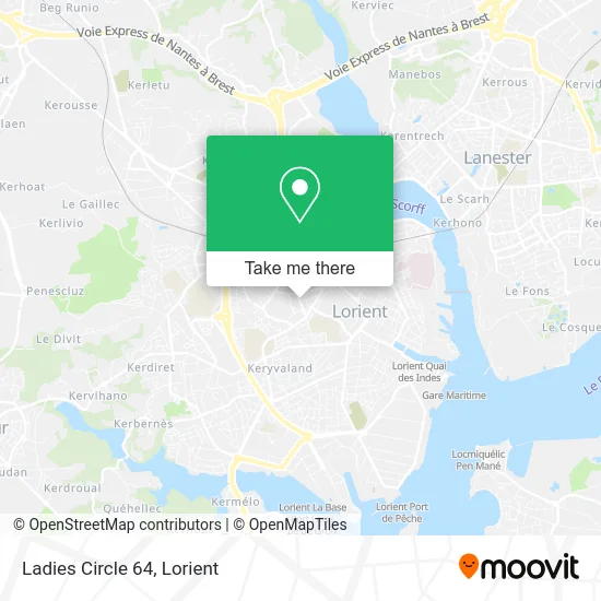 Ladies Circle 64 map