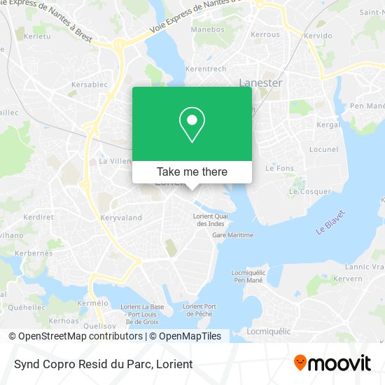 Synd Copro Resid du Parc map