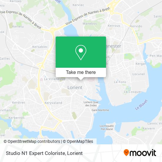 Studio N1 Expert Coloriste map
