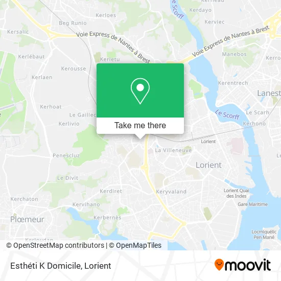 Esthéti K Domicile map