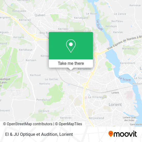 El & JU Optique et Audition map