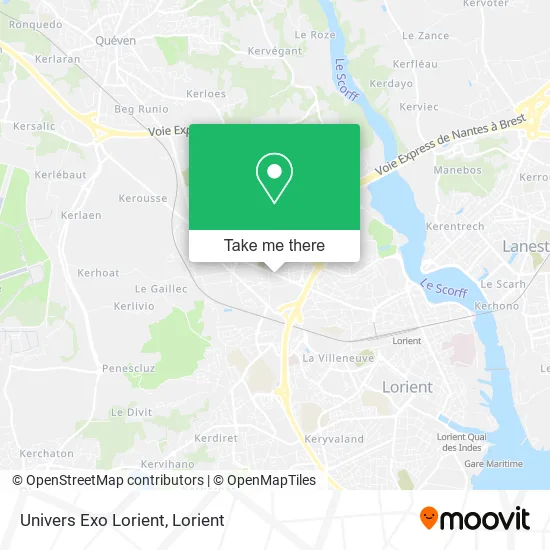 Univers Exo Lorient map