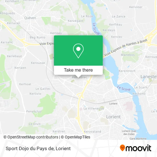 Sport Dojo du Pays de map