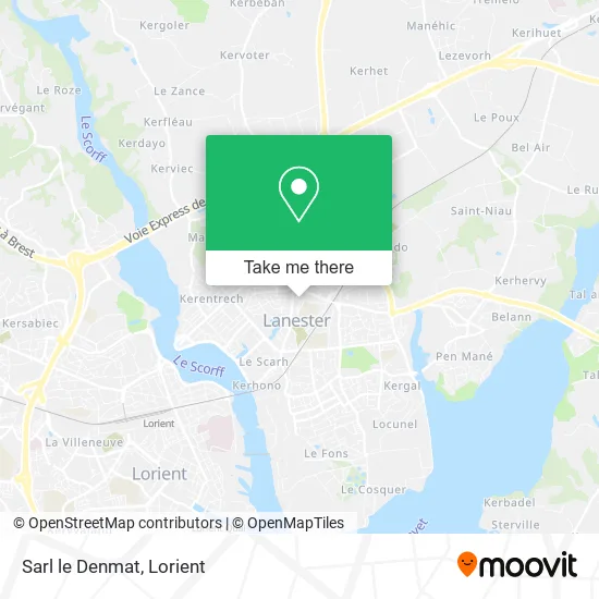 Sarl le Denmat map